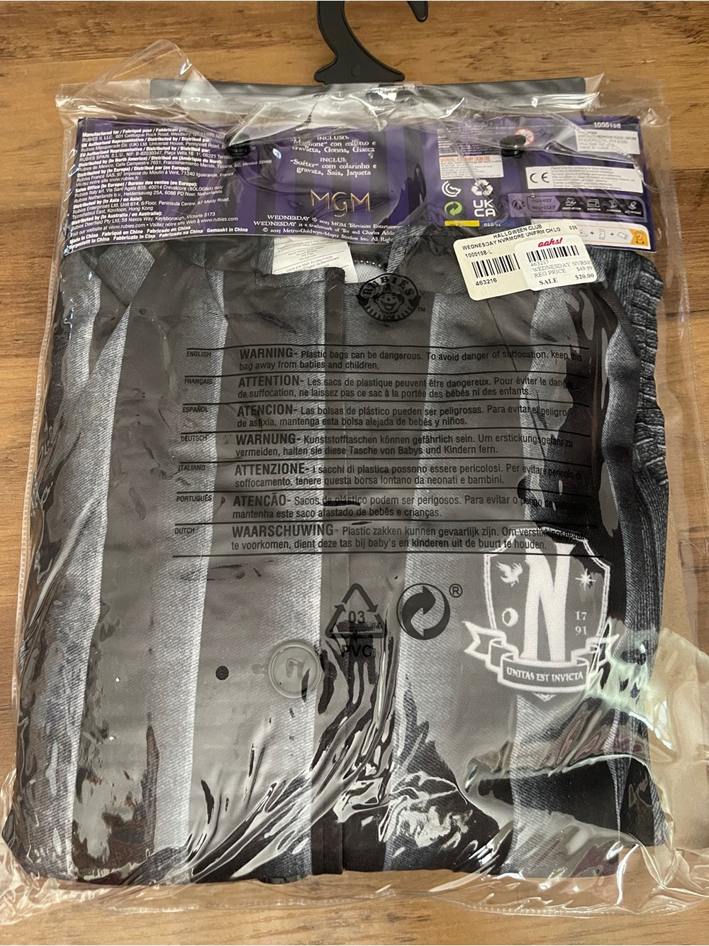 Wednesday Girls School Uniform Costume Addams Family a11 - Picture 6 of 6